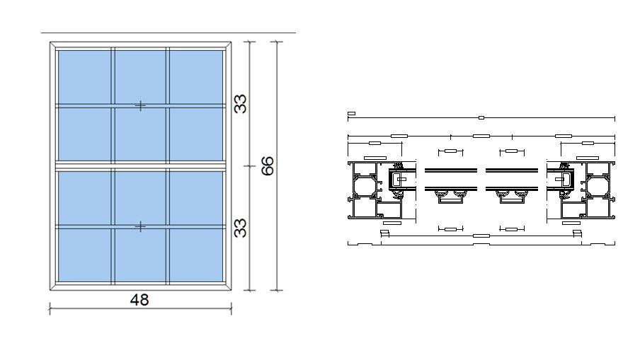 Cross Sut Custom Layout W62 Window